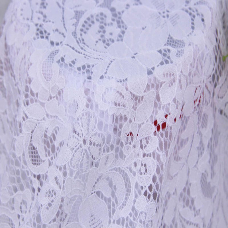 Lace Fabric Dress Eyelash Nylon for Women's Wear Wholesale Supplier 12